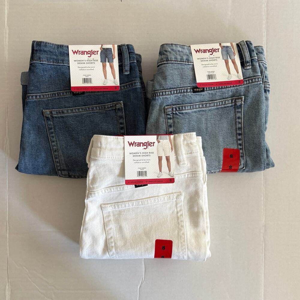 Wrangler Women’s Vintage Denim Shorts 3 pairs - Picture 10 of 10